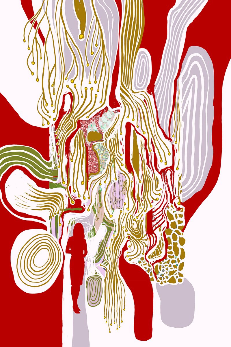 Abstract Cityscapes Giclee Print By Alasdair Willis, 16 X 23, Atrium, Original Artwork