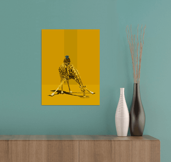 Giraffe Riding - Yellow