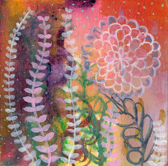 Abstract Garden 2 Original Painting by Eleanore Ditchburn