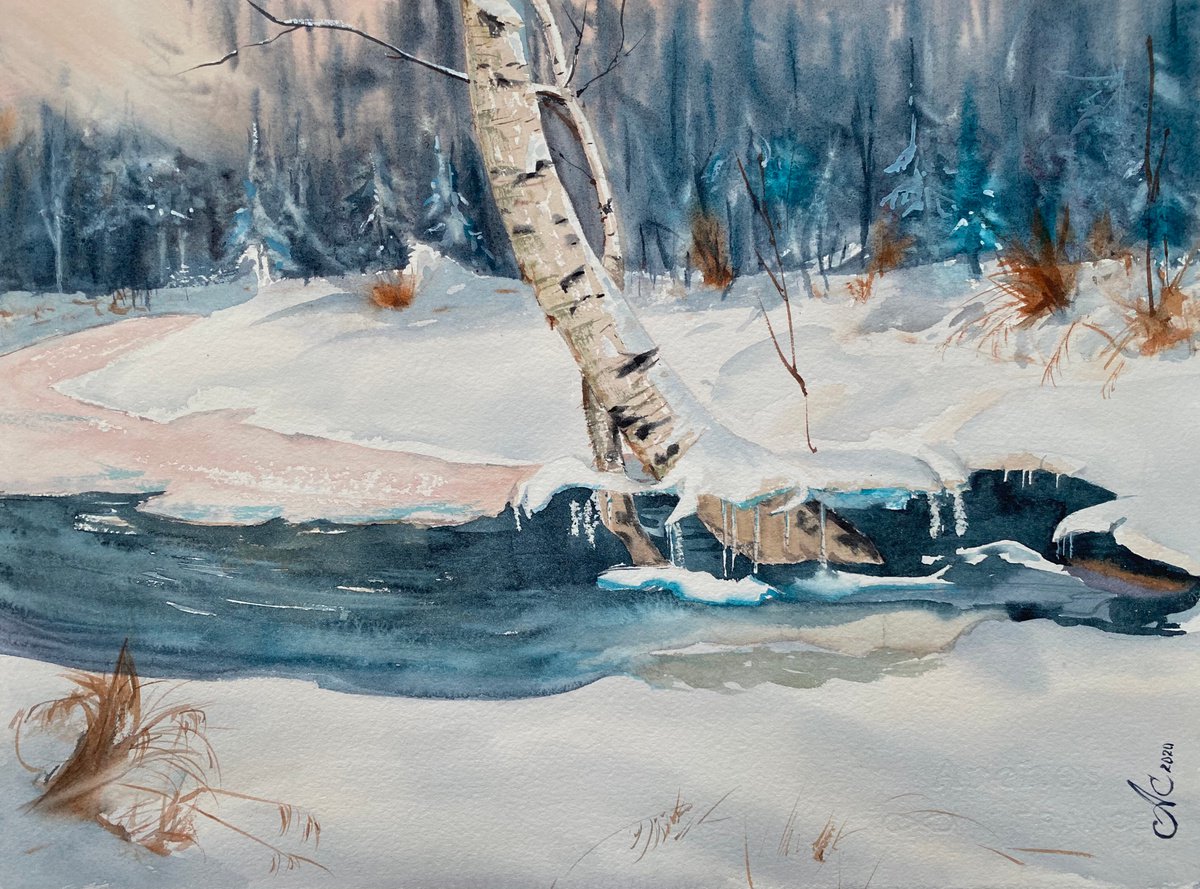 On the Black River by Alla Semenova