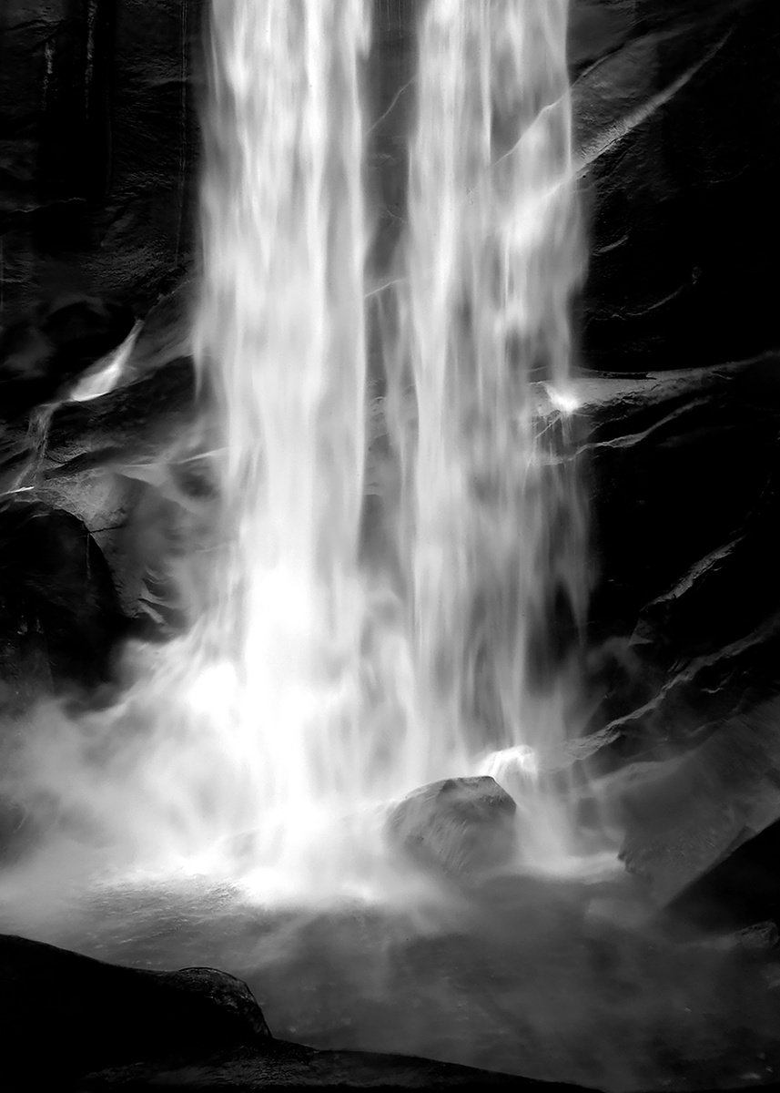 Photorealistic Landscape Photograph By Stephen Hodgetts Photography, 12 X 17", Vernal Falls -Yosemite, Original Artwork