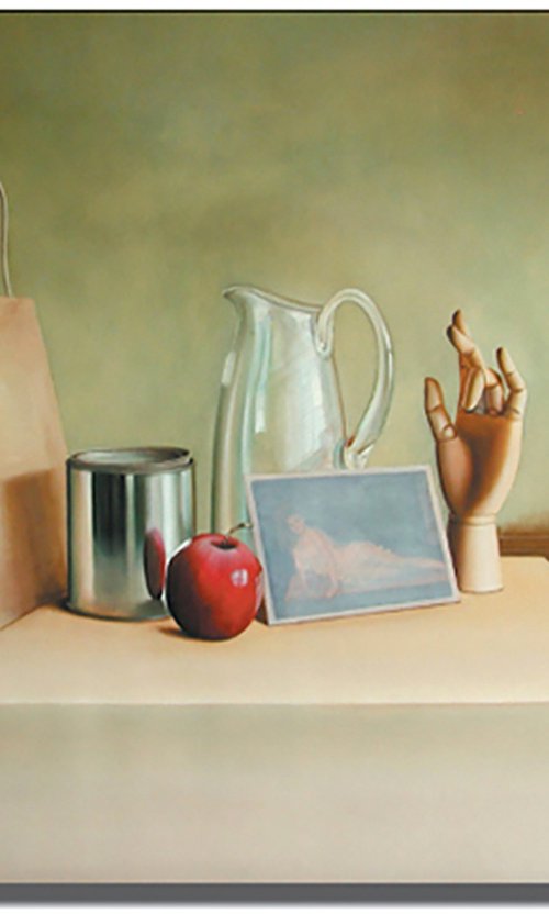 Hand and Apple by Gardani Art
