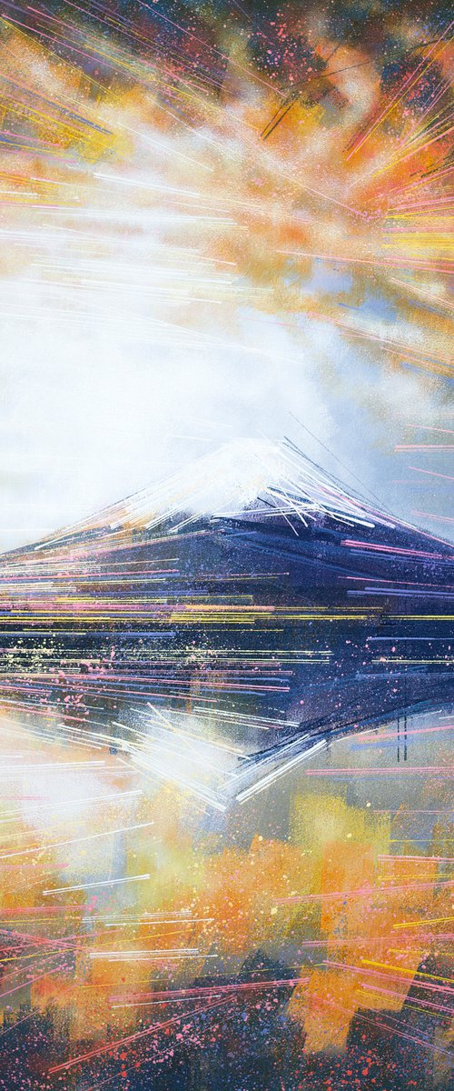 Japan - Mount Fuji At Sunset by Marc Todd