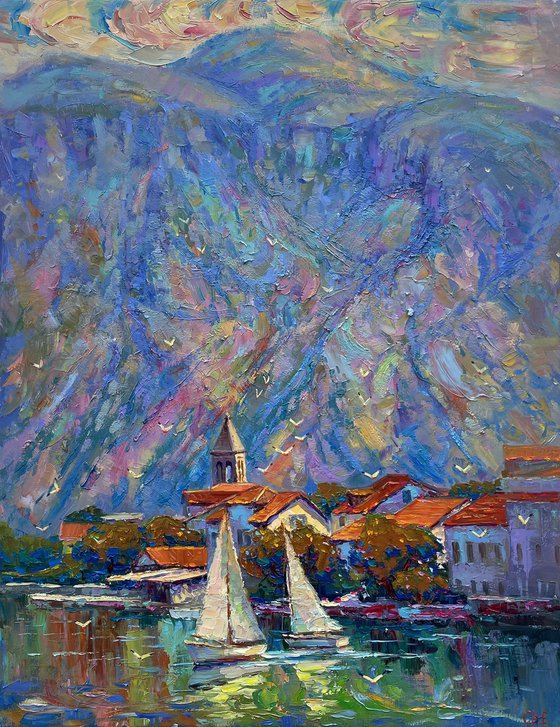 "Evening in the mountains"