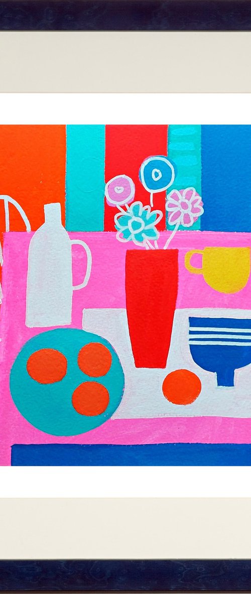 Still Life with a White Chair II by Jan Rippingham