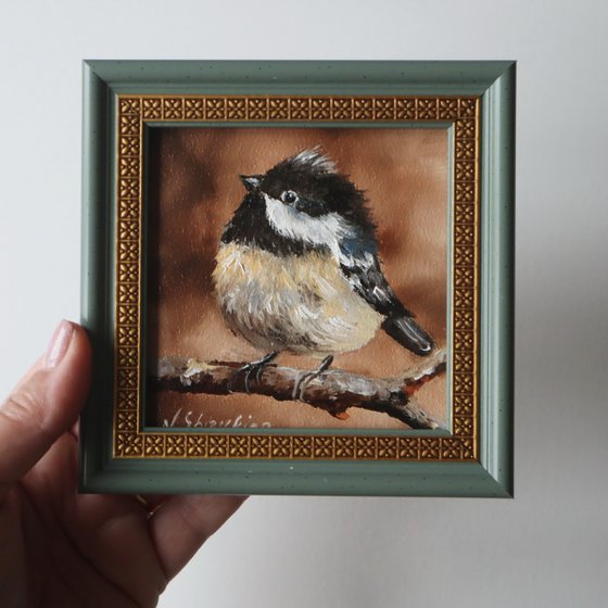 Bird Small Painting Framed