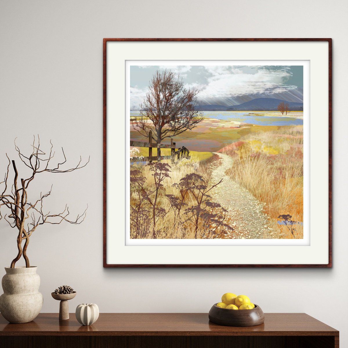 Impressionistic Landscape Photograph By Claire Gill, 24 X 24, The Journey, Original Artwork