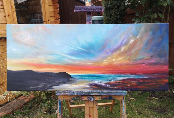 Summer Rhythms - seascape, emotional, panoramic