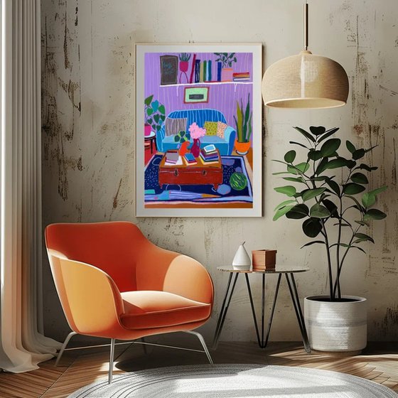 Purple Living Room Dream