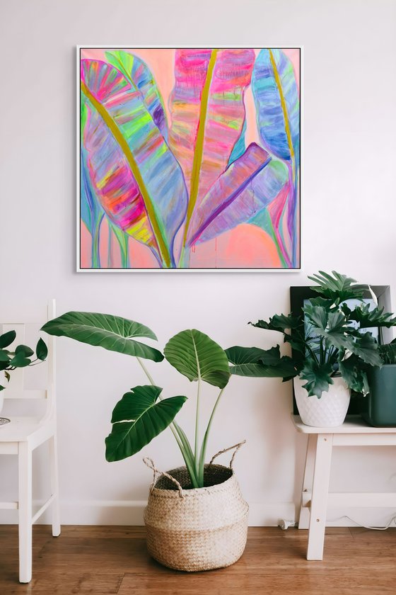 'Rainbow Banana Leaves II'