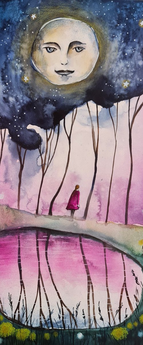 Watching Moon by Evgenia Smirnova