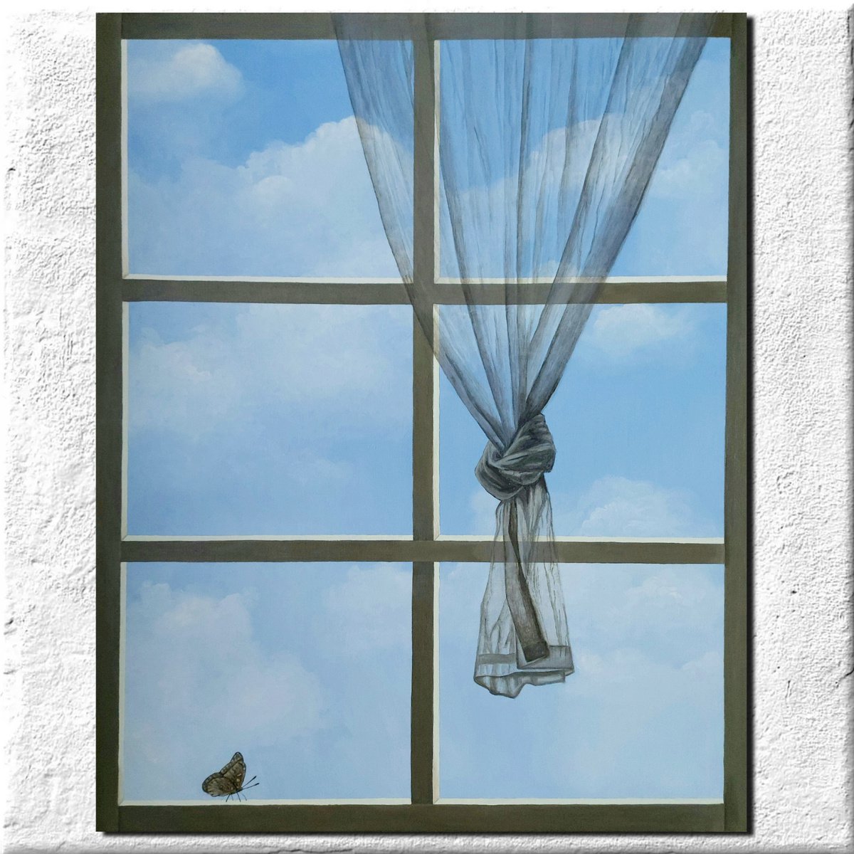 Window with a view of the clouds by Tatiana Popova