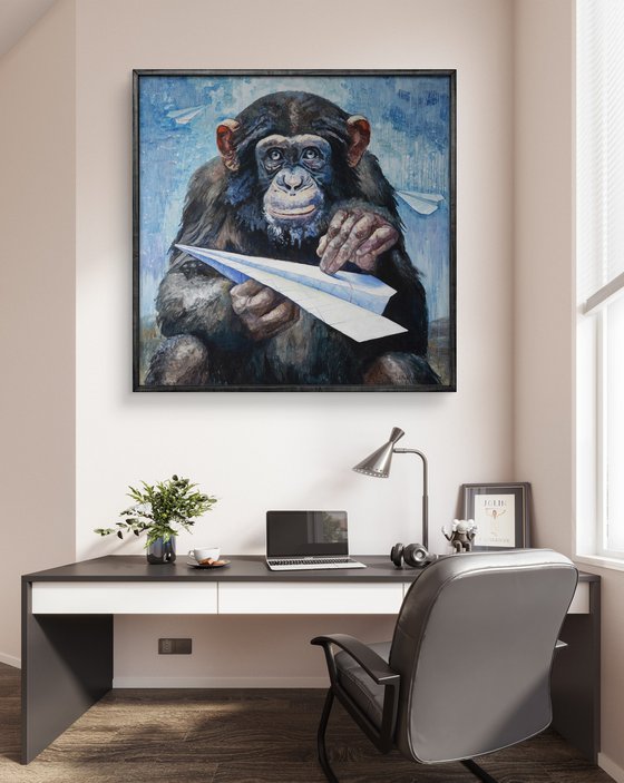 Portrait of little monkeys - Triptych