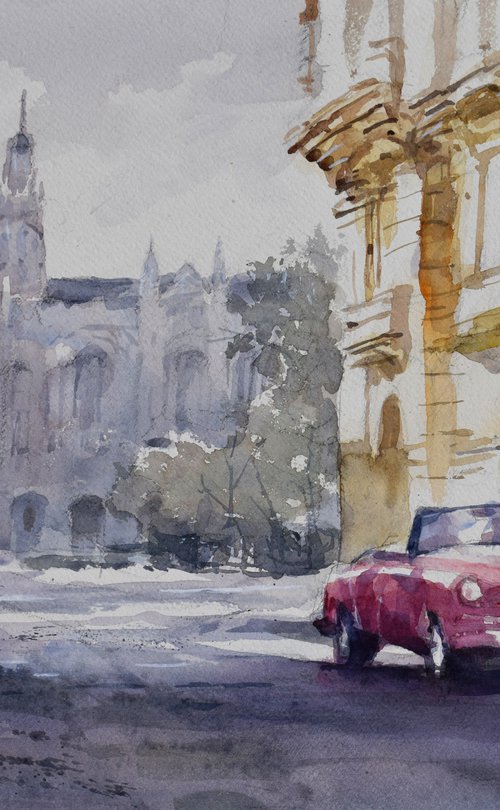 Havana streets by Goran Žigolić Watercolors