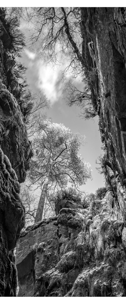 Luds Church - Gradbach Peak District ( Silver Gelatin Print ) by Stephen Hodgetts Photography