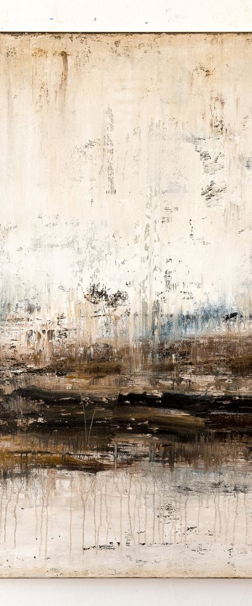 Brown abstract painting ZM870 by Radek Smach
