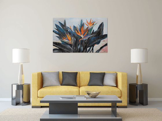 Strelitzia. Bird of Paradise.