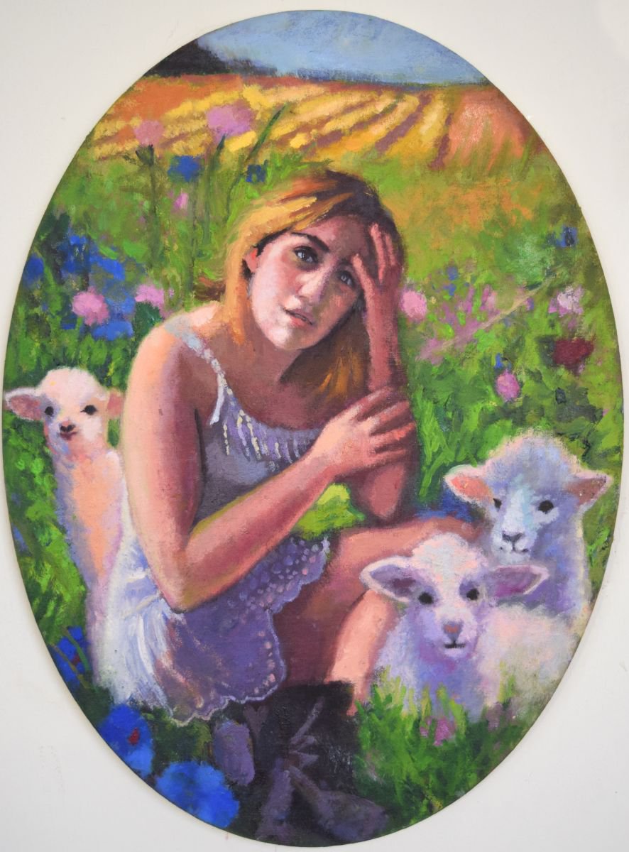 Small Bo Peep and her Sheep by Alli Wolf