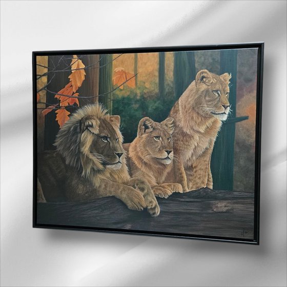 Painting Lion's Harmony