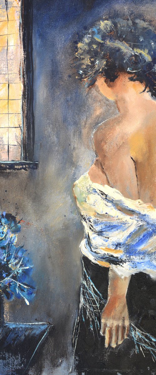 Waiting for her lover by Pol Henry Ledent