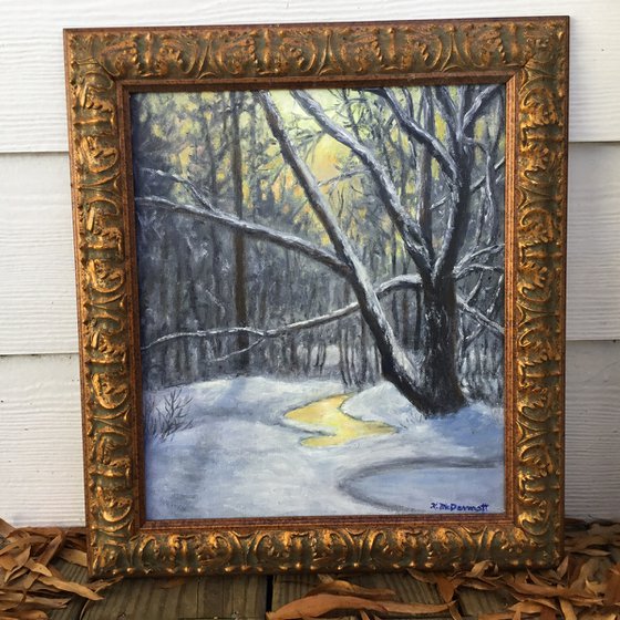 WINTER WOODS NIGHTFALL