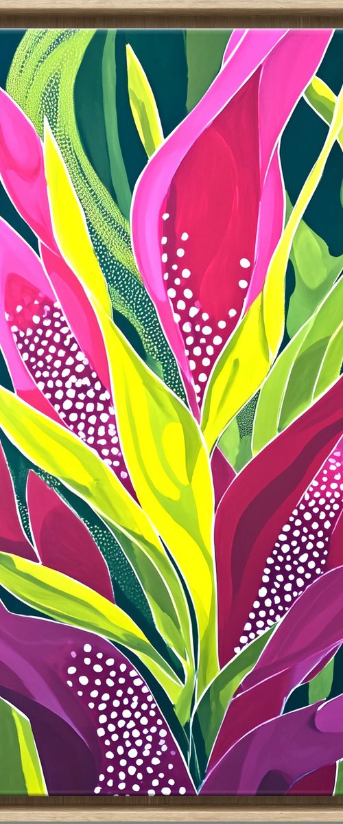 Tropical Leaves Dance #7 by V+V Kniazievi