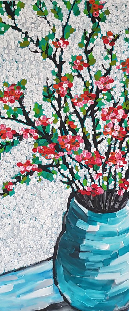Flowers of vase by Sun-Hee Jung