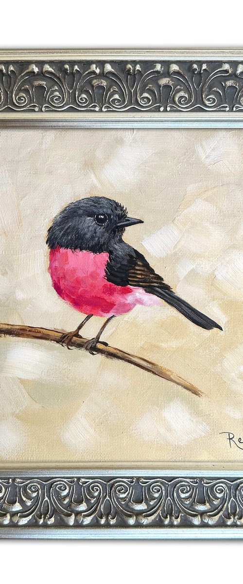 Pink Robin by Irina Redine