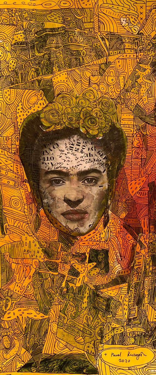 Portrait of Frida Kahlo #88 by Pavel Kuragin