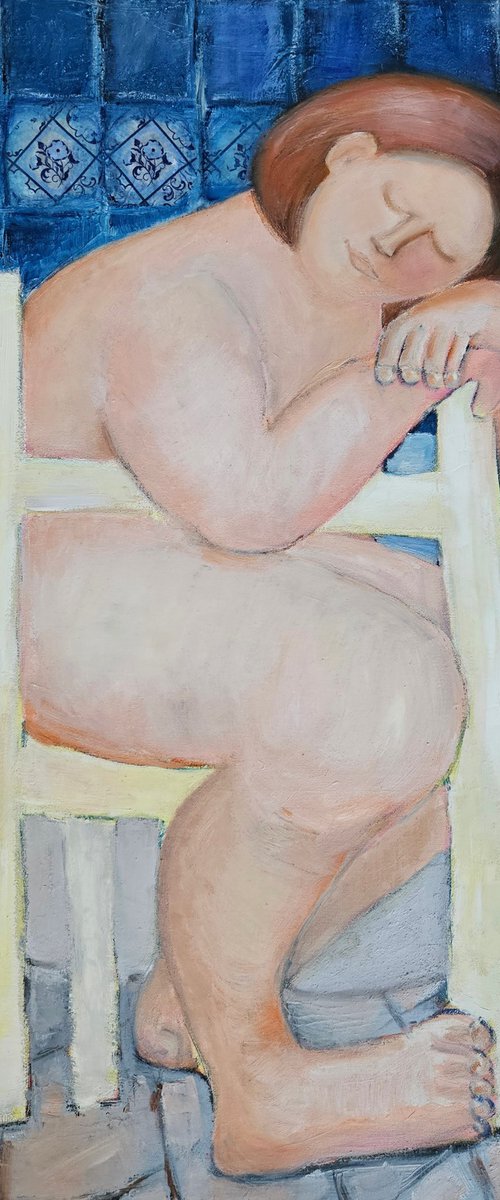 Woman in the Bathroom by Vera Stein