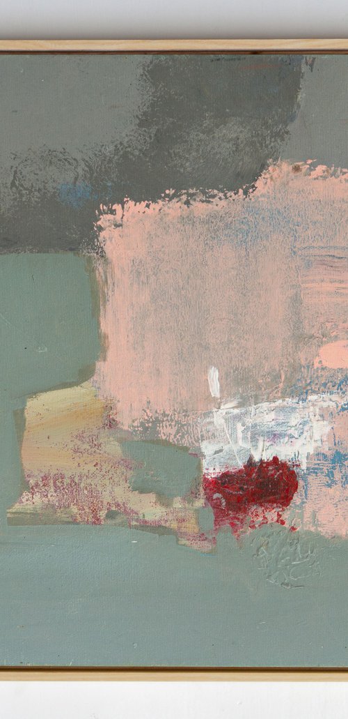 Crimson on Dusty Green by Bohdan Katolyk