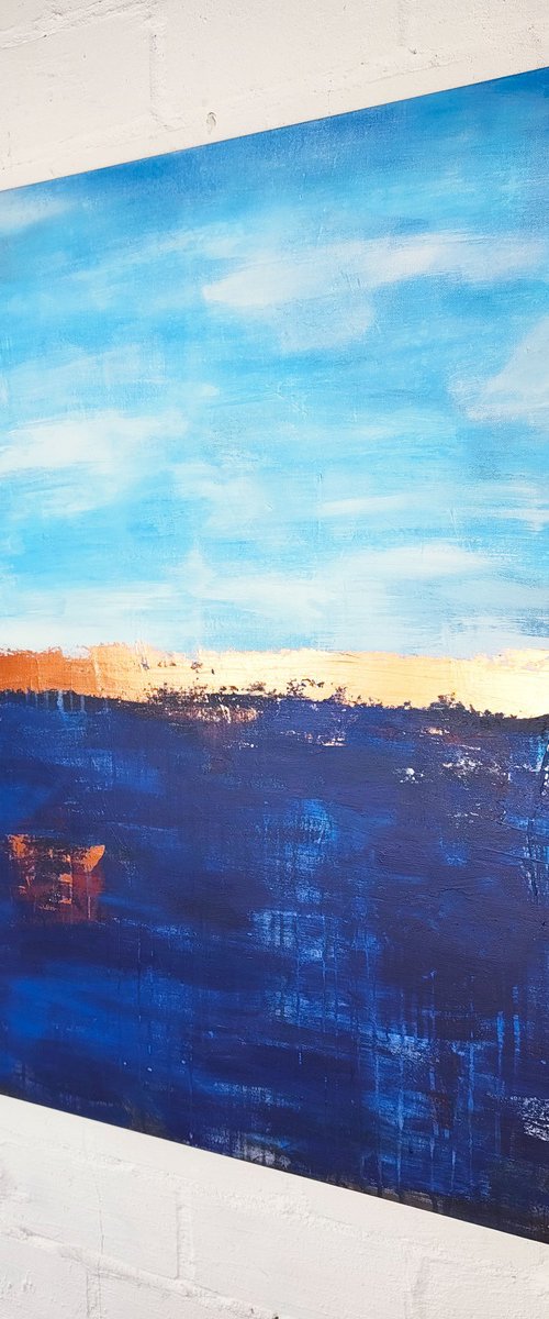 Deep Sea #11 – Bronze in Blue by Stefanie Rogge