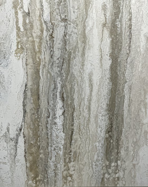Voile (Single Panel) — Neutral Abstract