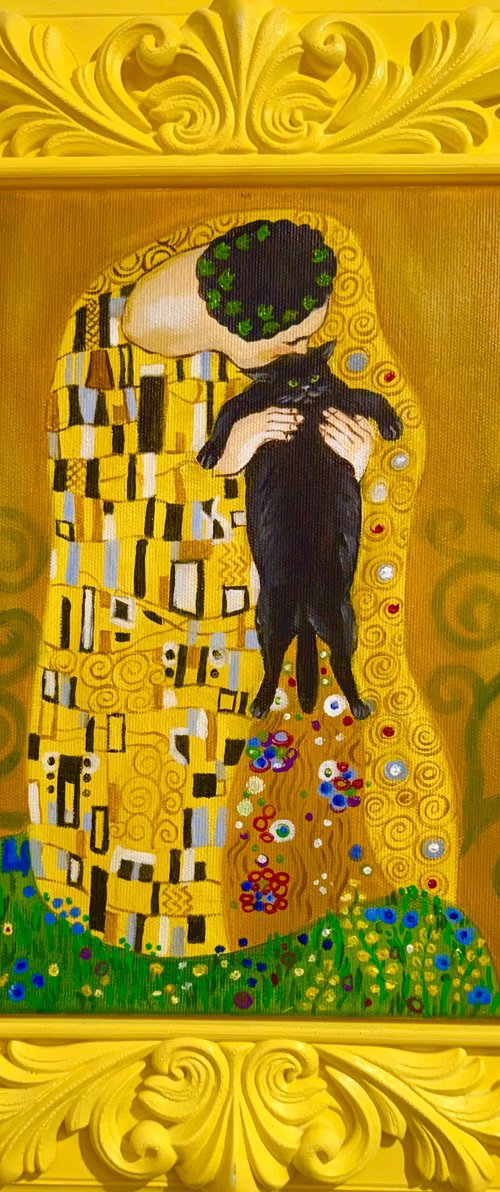 Cat Visiting Klimt by VICTO