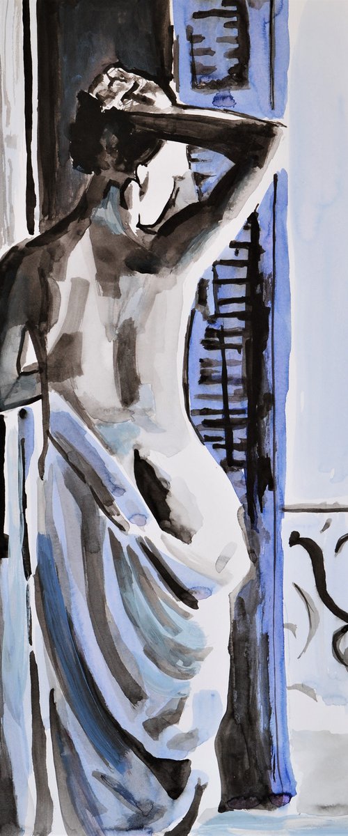 Nude 1#  / 42 x 29.5 cm by Alexandra Djokic