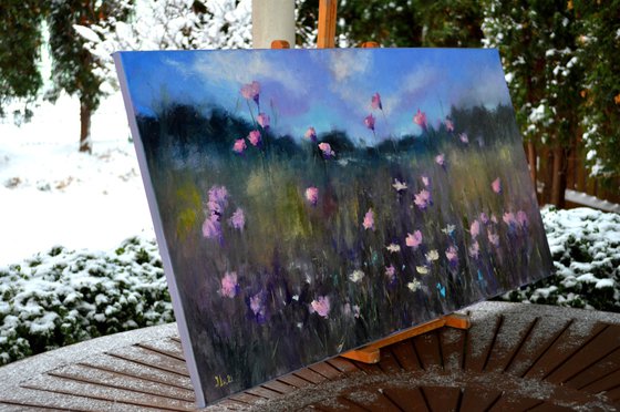 A meadow of flowering herbs