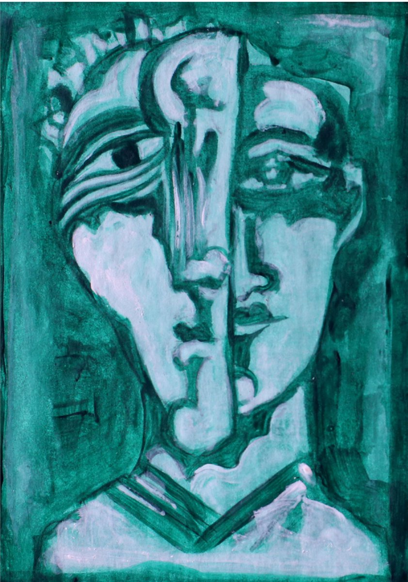 Man with Mask by Van Hovak