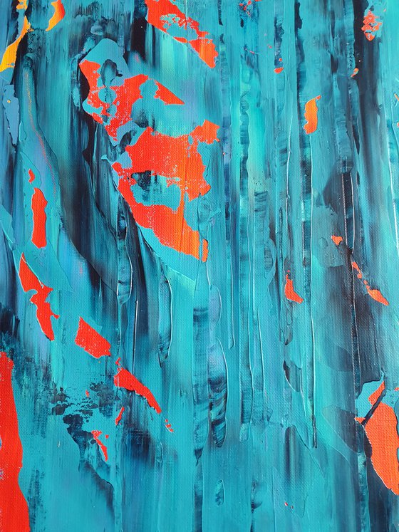 Wash away the pain- XXL abstract painting