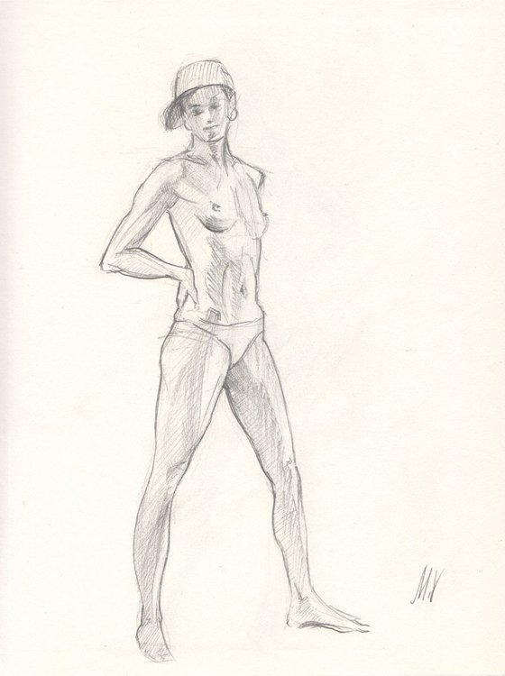 Sketch of Human body. Woman.27