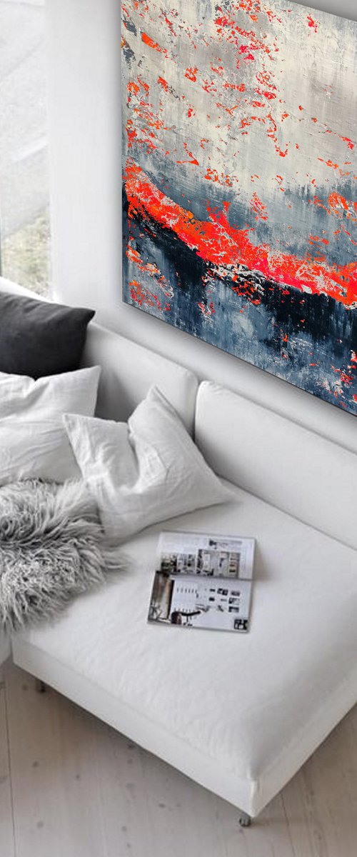 150x100cm. / abstract painting / Abstract 2110 by Alex Senchenko