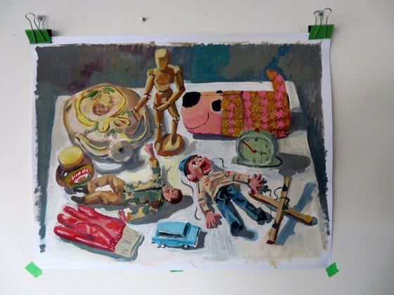 Still life with marionette