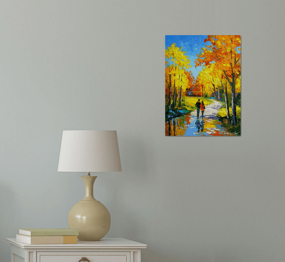 Autumn Stroll in a Vibrant Forest