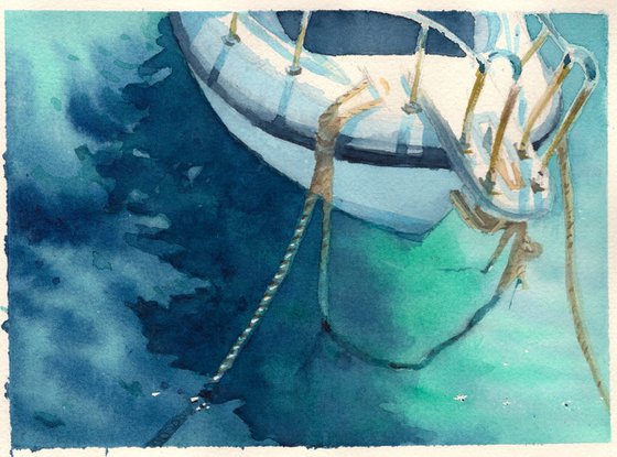 Light on Water, Moored Boat