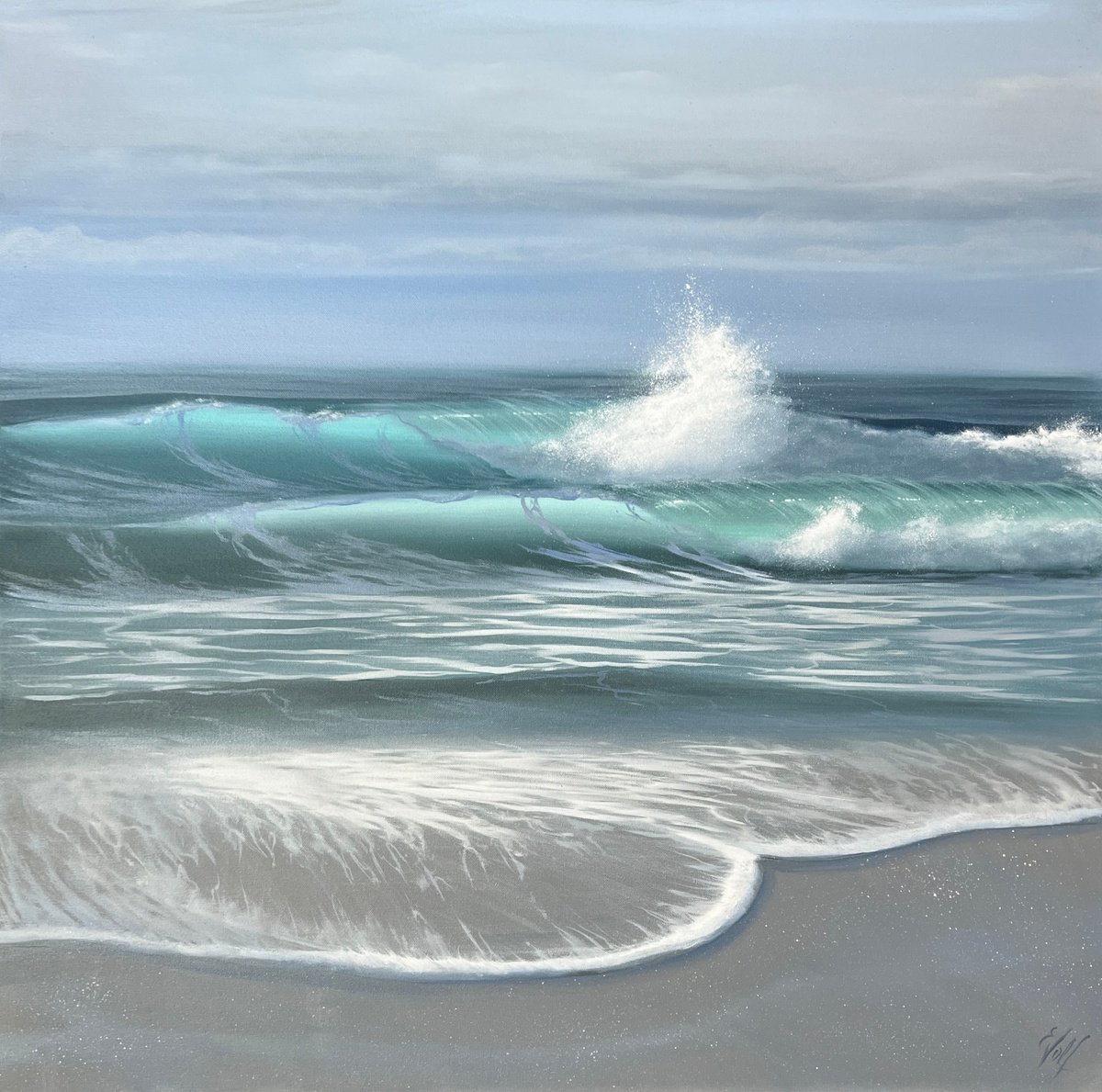 Photorealistic Oil Painting , Eternally Free By Eva Volf, 36 X 36, Artwork For Sale On Artfinder