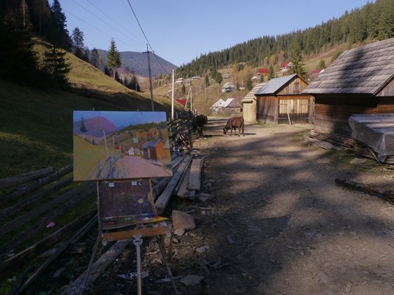 Street in Synevir glade