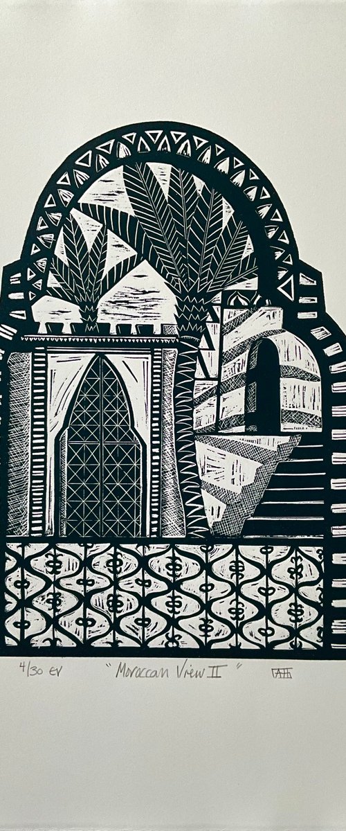 Moroccan View II by Alison  Headley