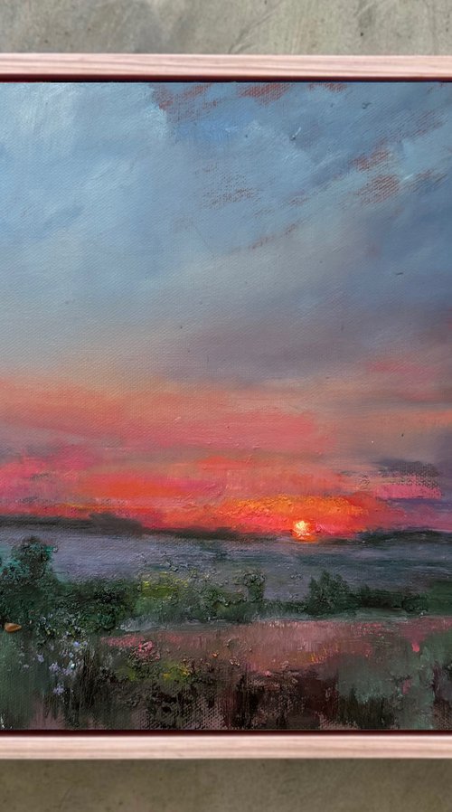 Landscape sunset by Olha Laptieva