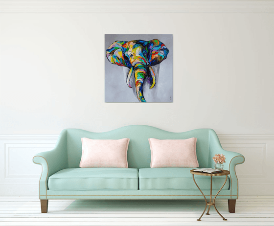 Colorful elephant