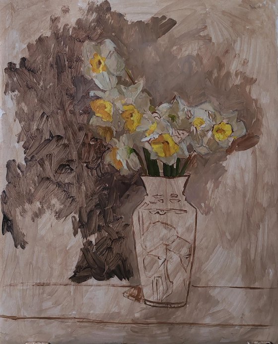 11 Daffodils in a Vase