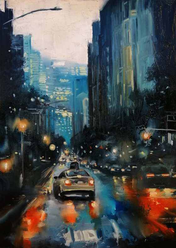 "City lights,after rain" by Artem Grunyka